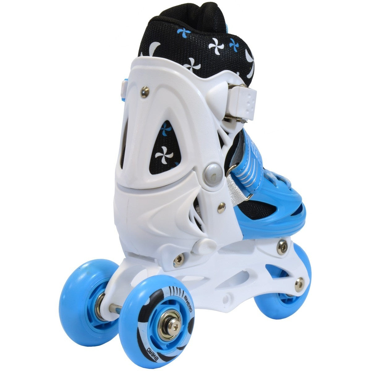 INLINE SKATES - 4-in-1 Verstelbaar - Blauw/Wit - Maat 26-29