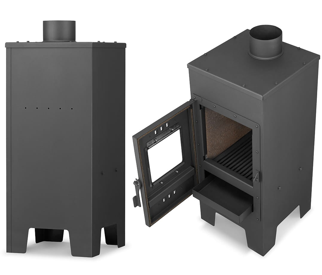 HOUTKACHEL - 7,5 kW - Energielabel A+ - Antraciet