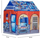 Kinder speeltent - politie thema - blauw & rood - 95x72x102 cm