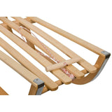 Houten slee - metalen geleiders - 84 cm