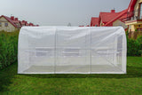 Tuinkas - 9m2 Oppervlakte - Wit - 450x200x200 cm