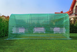 TUINKAS - 10m2 Oppervlakte - 6 Ramen - Groen - 250x200 cm