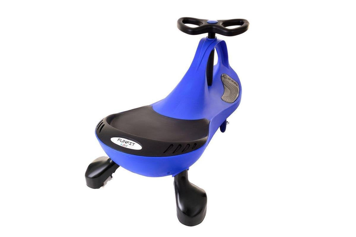 Wiggle-car - led-verlichte wielen - blauw