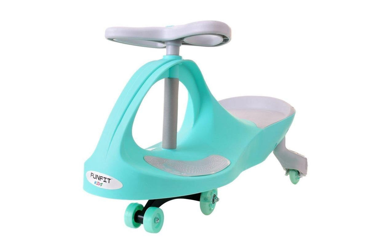 Wiggle-car - led-verlichte wielen - groen