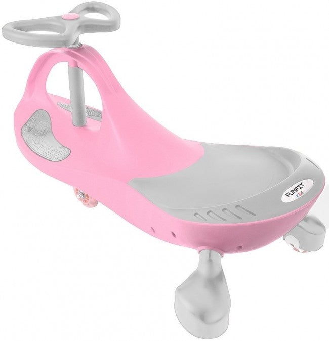 Wiggle-car - LED-verlichte wielen - Roze