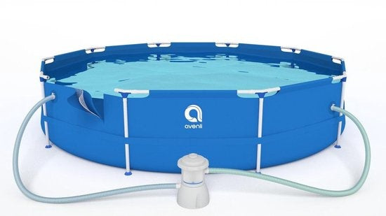 Opzetzwembad - 305 cm Diameter, 4383 Liter, Pomp - Blauw