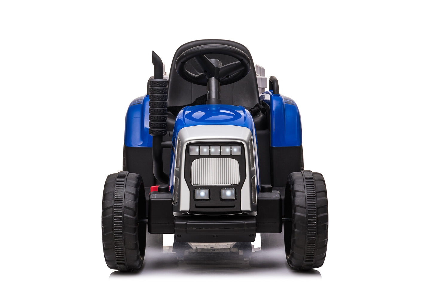 Elektrisch bestuurbare tractor - 2x45W motoren, LED verlichting, muziekpaneel - Blauw