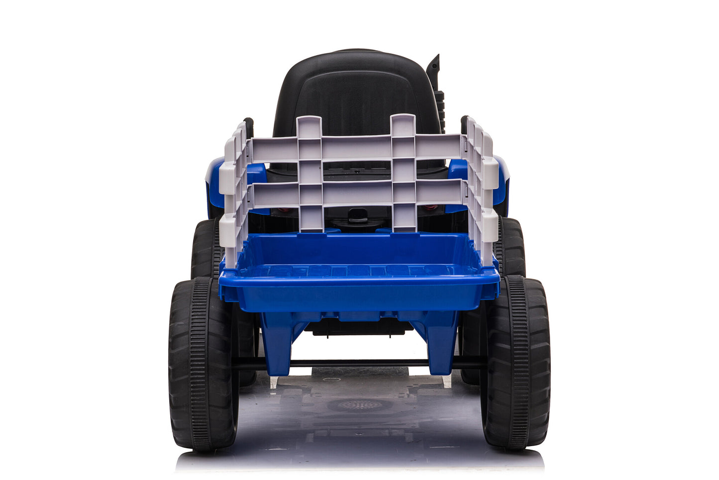 Elektrisch bestuurbare tractor - 2x45W motoren, LED verlichting, muziekpaneel - Blauw