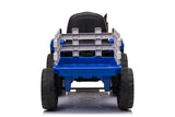 Elektrisch bestuurbare tractor - 2x45W motoren, LED verlichting, muziekpaneel - Blauw