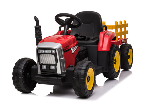 elektrisch bestuurbare tractor - 2x45W motoren - rood