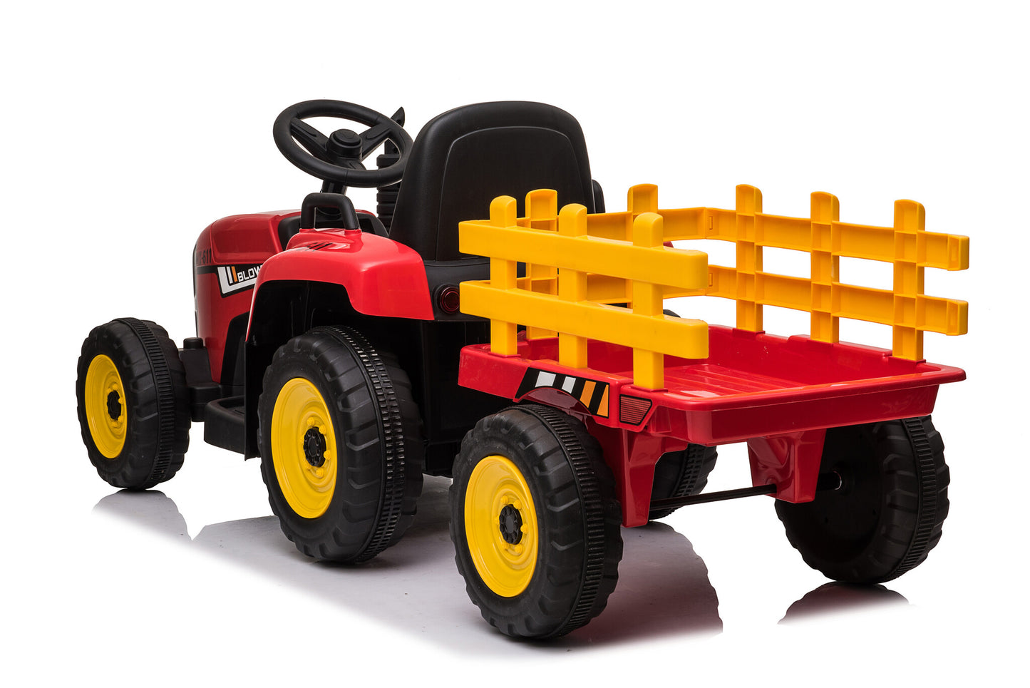elektrisch bestuurbare tractor - 2x45W motoren - rood