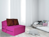 logeermatras - opvouwbaar met kussens - 200x70x15 cm