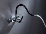 WASTAFELKRAAN - Solide Messing - Chroom - 52cm Hoogte