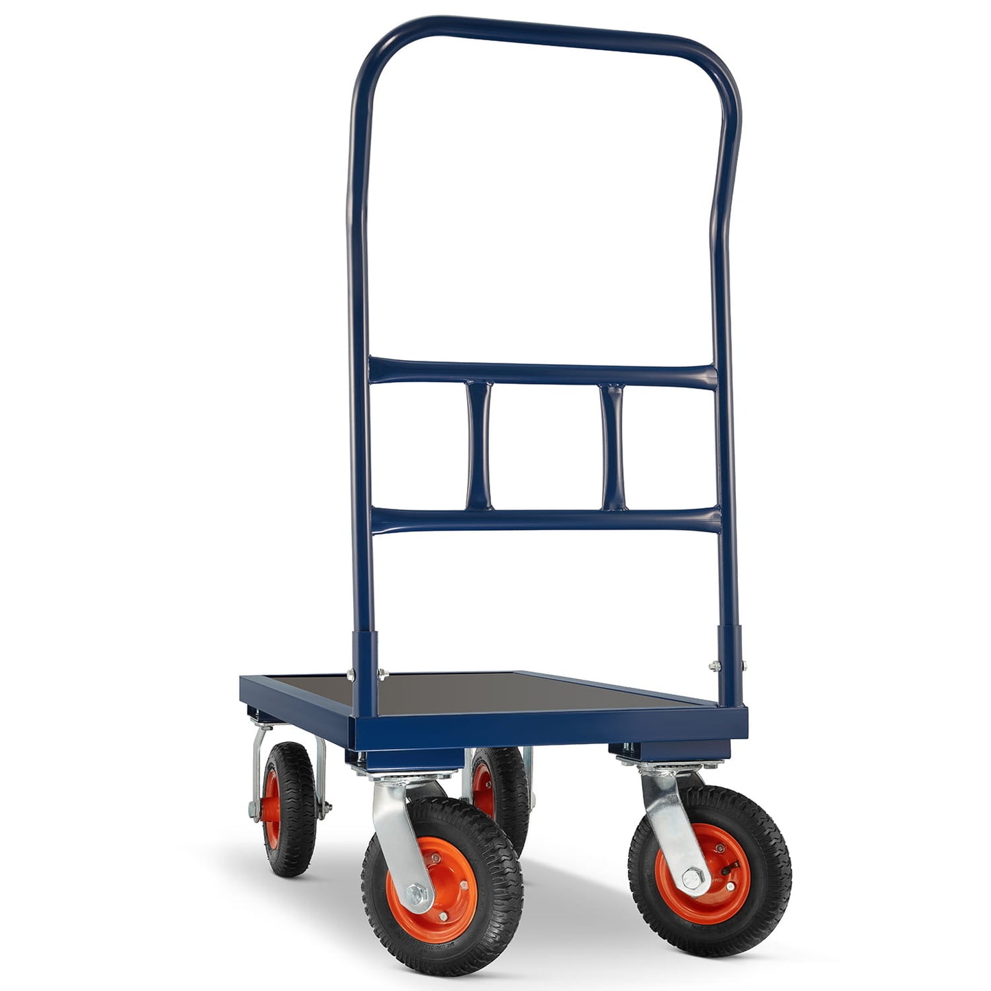 PLATEAUWAGEN - 640 kg Draagvermogen - Blauw/Zwart