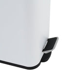 Pedaalemmer - Staal en Bamboehout - Wit - 5L