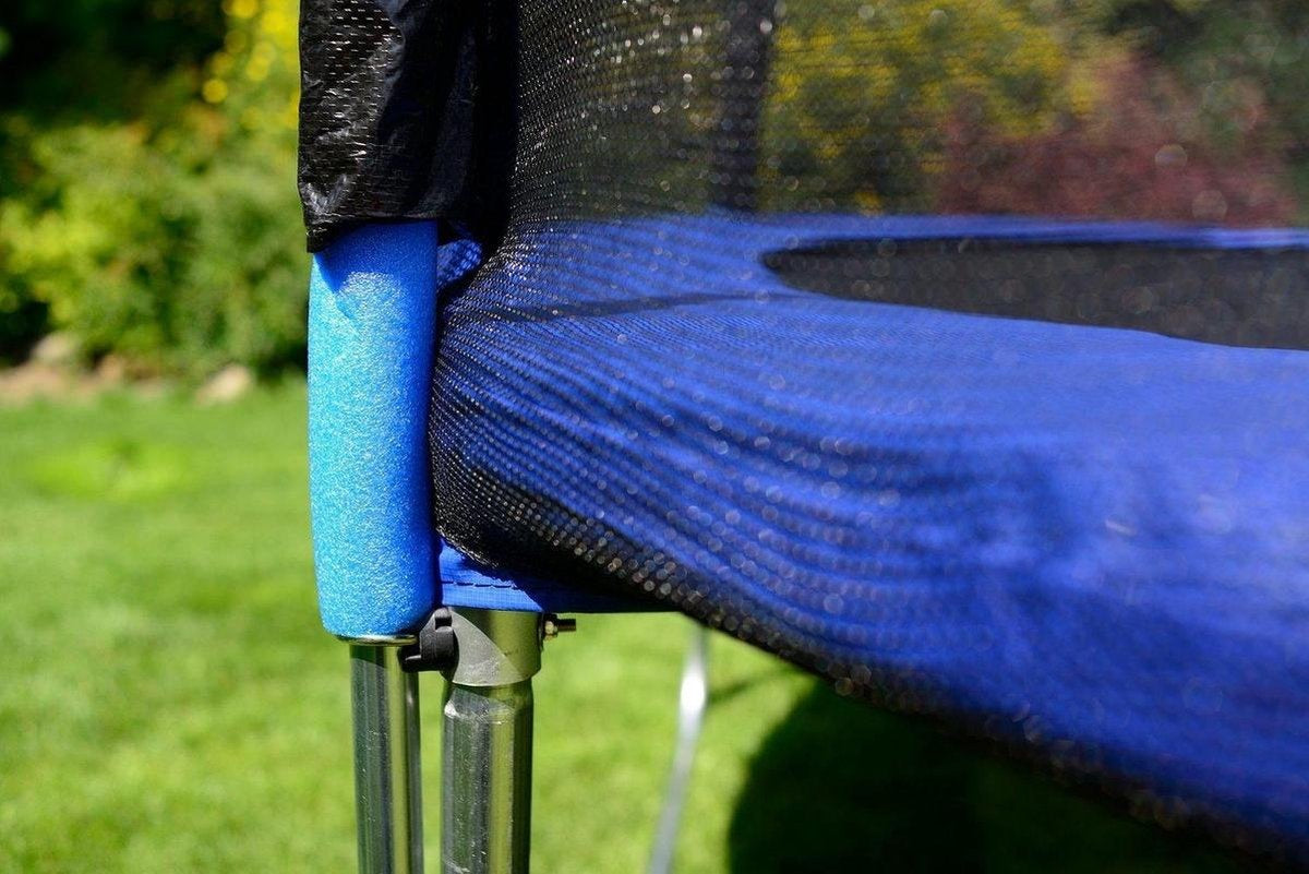 TRAMPOLINE - Veiligheidsnet & Ladder - 374 cm Blauw