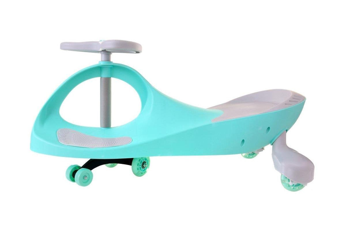 Wiggle-car - led-verlichte wielen - groen