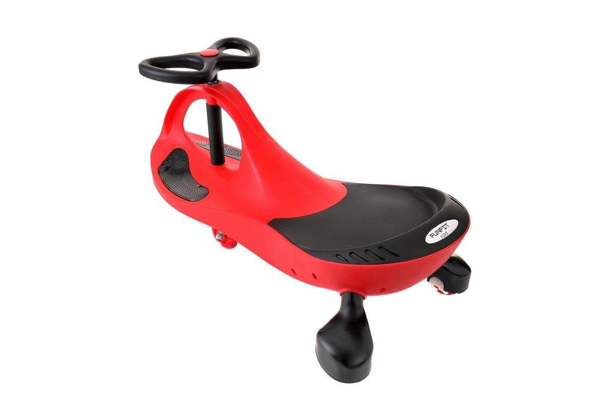 Wiggle-car - led-verlichte wielen - rood