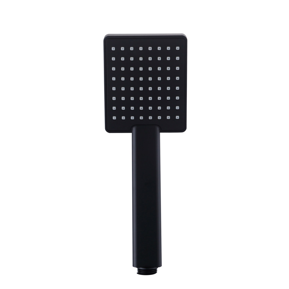 Doucheset - Regendouche 20x20 cm met Anti-Calc - Zwart