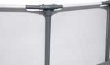 Opzetzwembad - 457x122 cm, 3-laags PVC, 16.015 liter, pomp 3028 l/h - Grijs