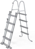 Opzetzwembad - 457x122 cm, 3-laags PVC, 16.015 liter, pomp 3028 l/h - Grijs