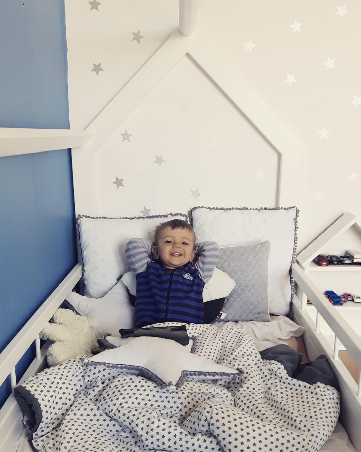 KINDERBED HUIS - Scandinavisch Design - Grenenhout - 80x160cm