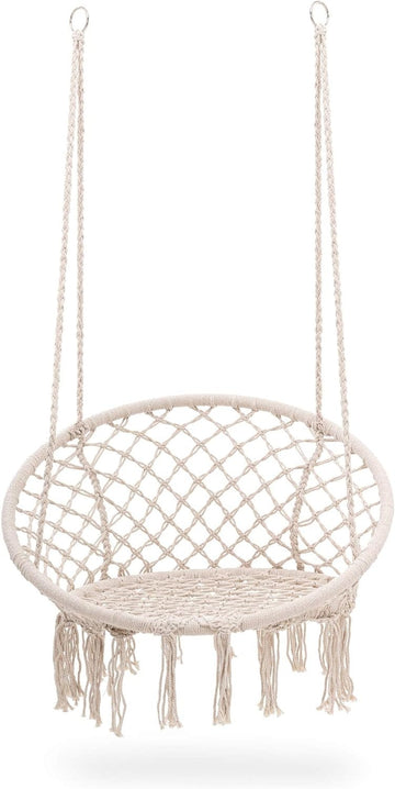 Hangstoel - Stalen Rand - Katoenen Koord - 60 cm - Binnen/Buiten
