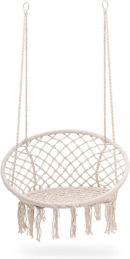 Hangstoel - Stalen Rand - Katoenen Koord - 60 cm - Binnen/Buiten