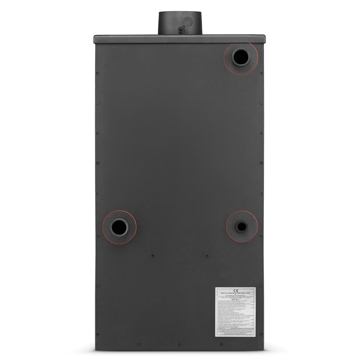 Houtkachel - 22kW Watermantel - Zwart