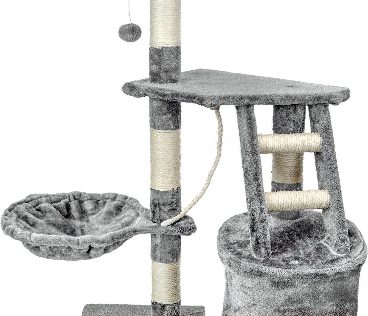 Kattenboom - stabiel en veilig - 117x79x50 cm grijs