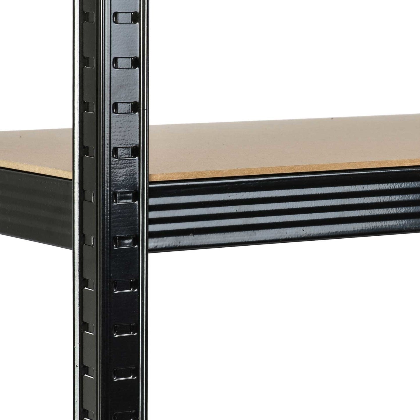 Stellingkast - 5 MDF-planken - 150x75x30 cm - zwart