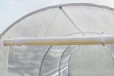 Tuinkas - 9m2 Oppervlakte - Wit - 450x200x200 cm