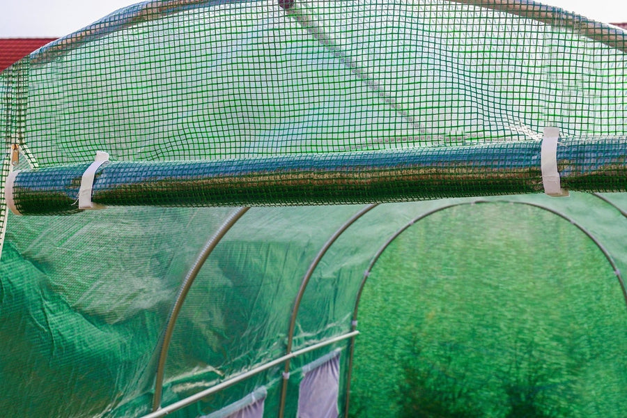 TUINKAS - 10m2 Oppervlakte - 6 Ramen - Groen - 250x200 cm