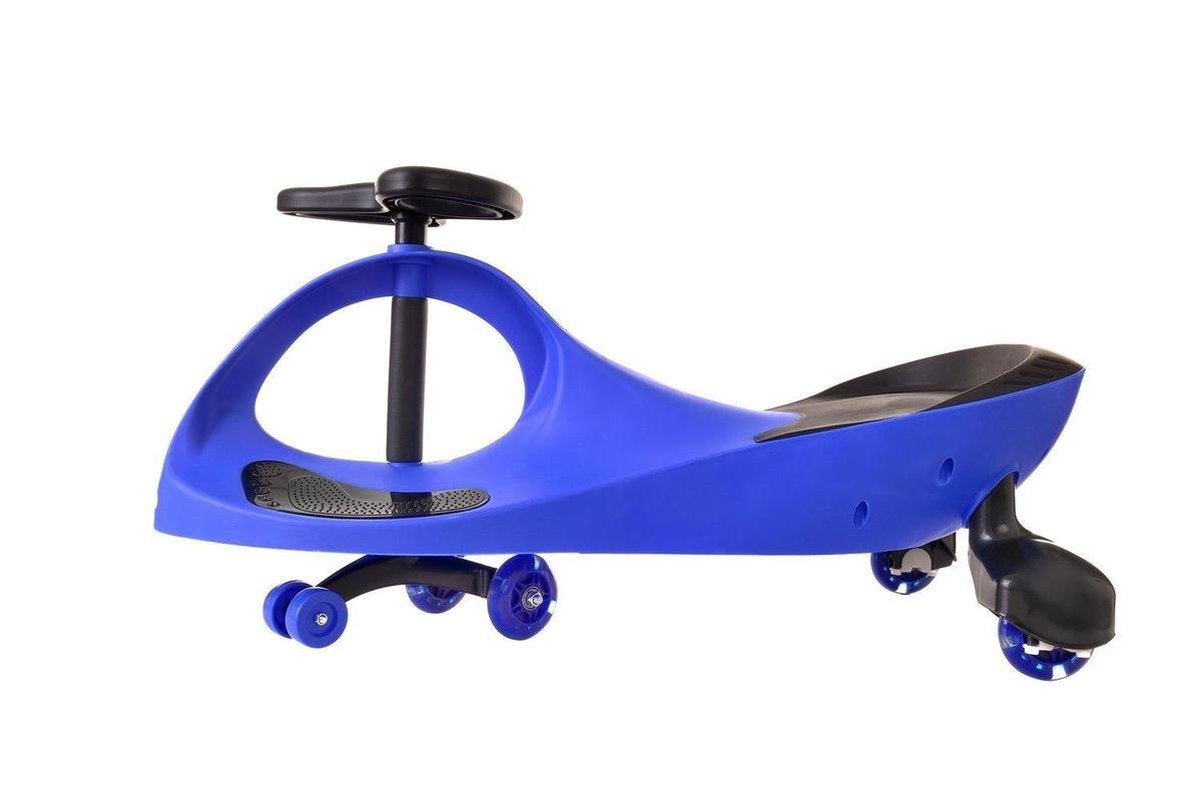 Wiggle-car - led-verlichte wielen - blauw