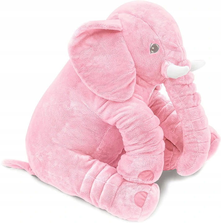 KNUFFEL OLIFANT - Zacht Pluche 45cm - Roze