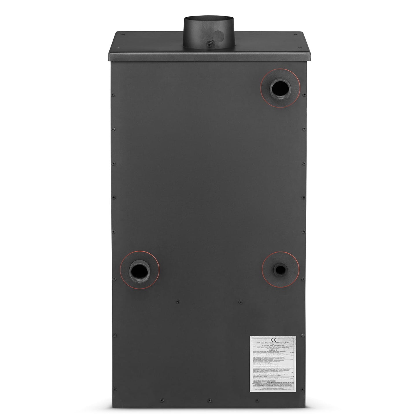 Houtkachel - 22kW Watermantel - Zwart