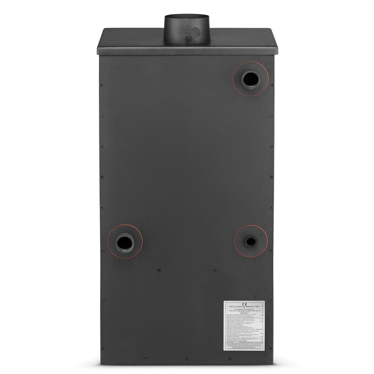 Houtkachel - 22kW Watermantel - Zwart