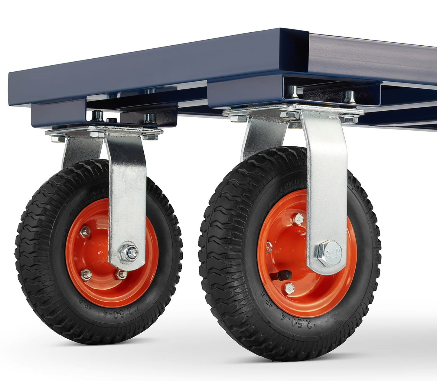 PLATEAUWAGEN - 640 kg Draagvermogen - Blauw/Zwart