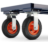 PLATEAUWAGEN - 640 kg Draagvermogen - Blauw/Zwart