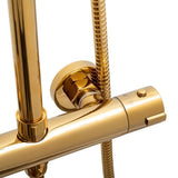 REGENDOUCHESET - Thermostaatkraan - 25 cm Regendouche - Goud