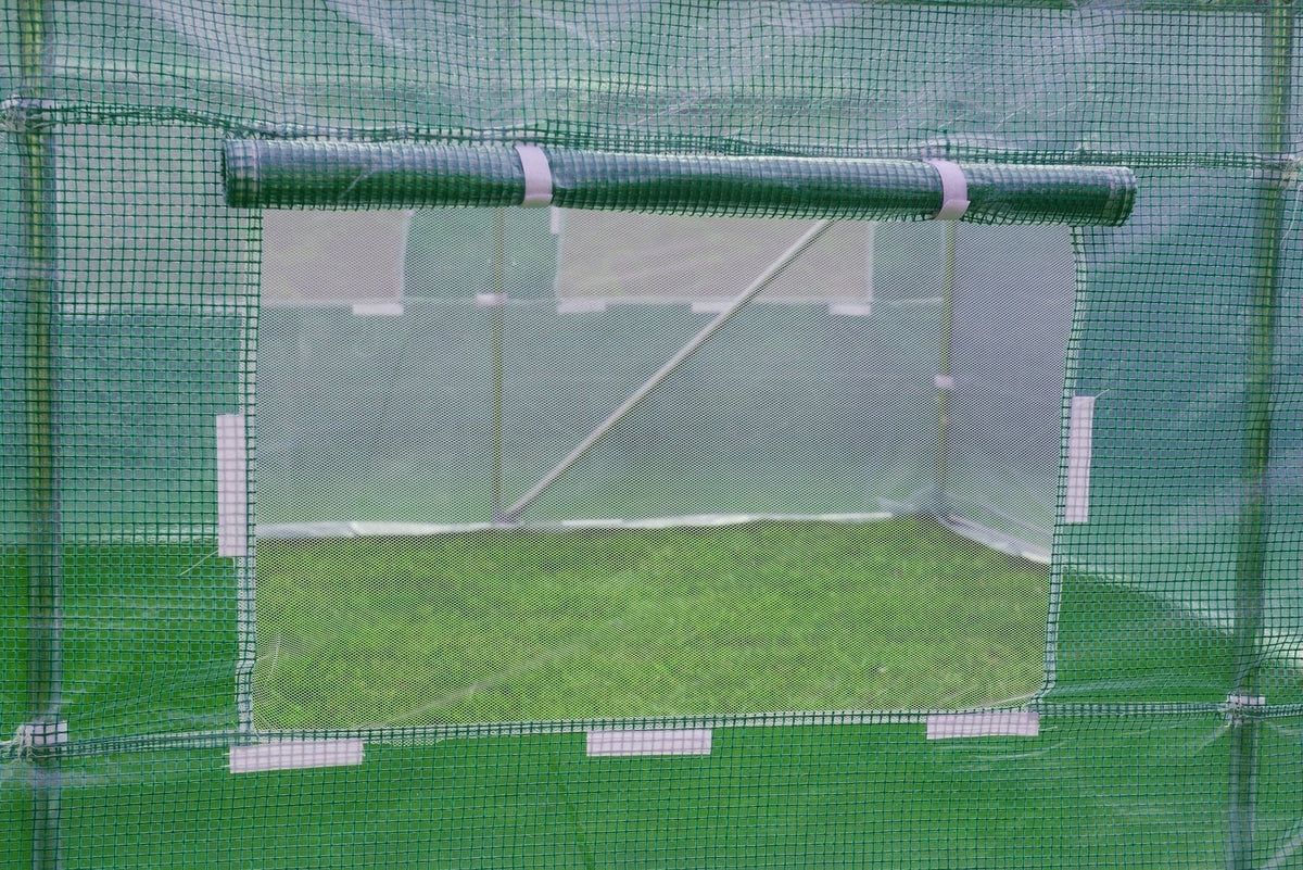 TUINKAS - 10m2 Oppervlakte - 6 Ramen - Groen - 250x200 cm