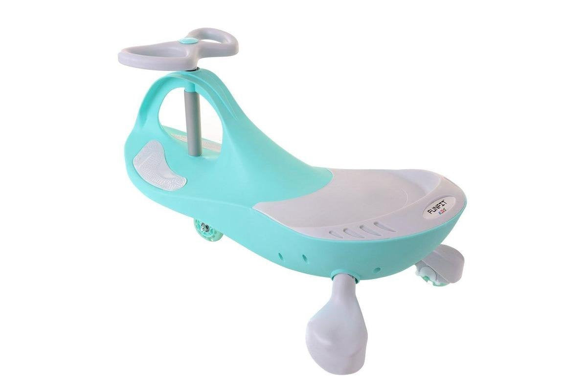 Wiggle-car - led-verlichte wielen - groen