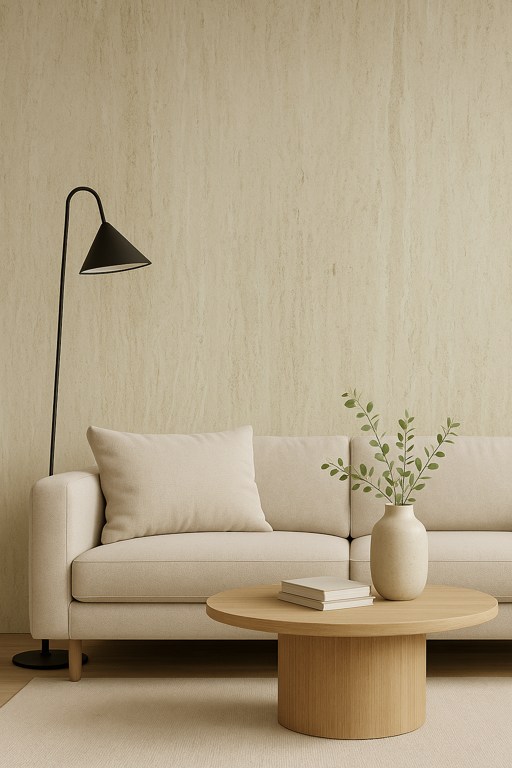PVC wandpaneel Madrid crème - 122x280 cm