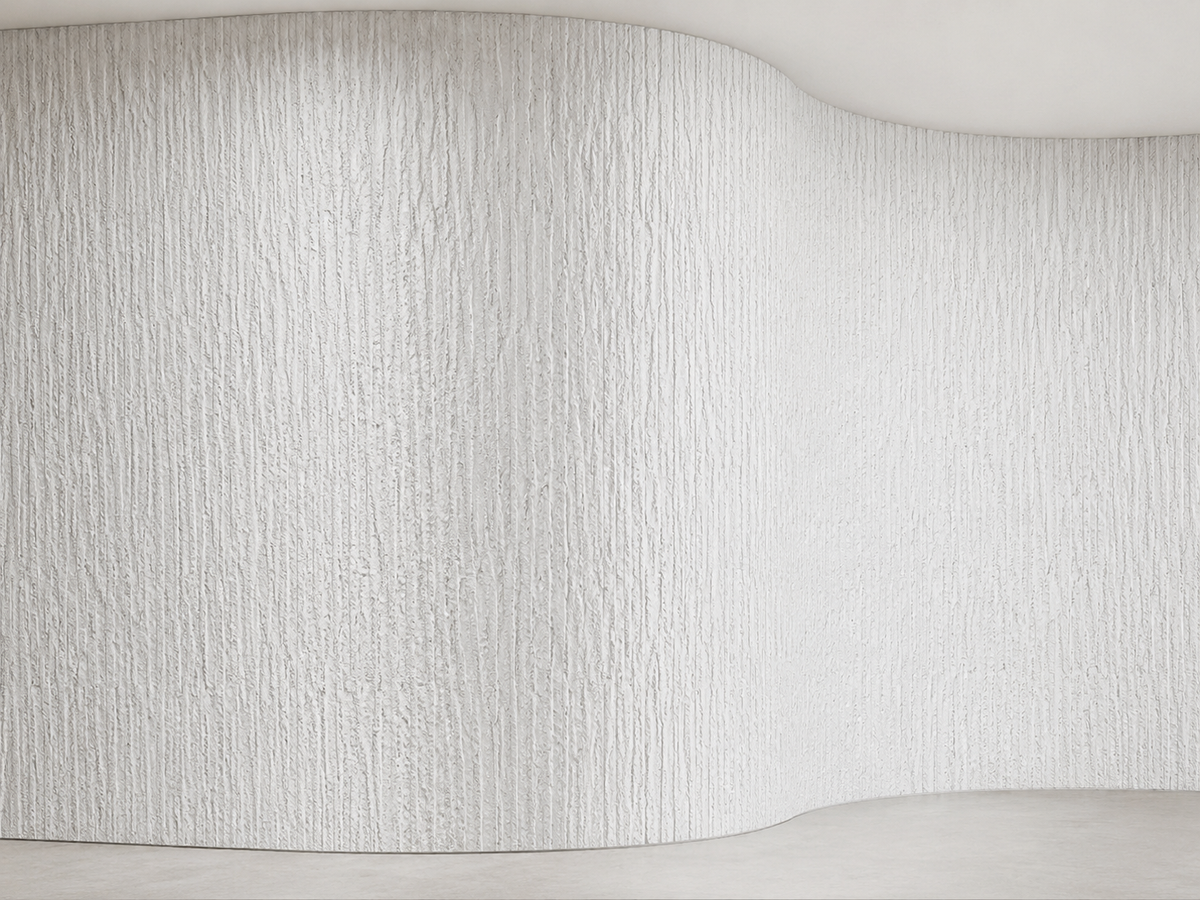 Natuursteen Wandpaneel Wit Geribbeld – Victoria White Steenfineer 280×60 cm