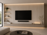 Flexibel natuursteen wandpaneel –  White Marble 280-60 cm