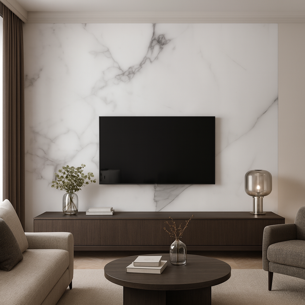 PVC Wandpaneel Athene Marmerlook – Hoogglans Waterdicht 280×122 cm