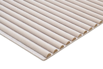 Licht beige suède akoestiek wandpaneel 60 x 270