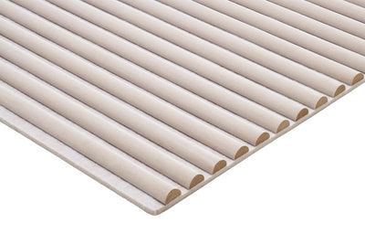 Licht beige suède akoestiek wandpaneel 60 x 270
