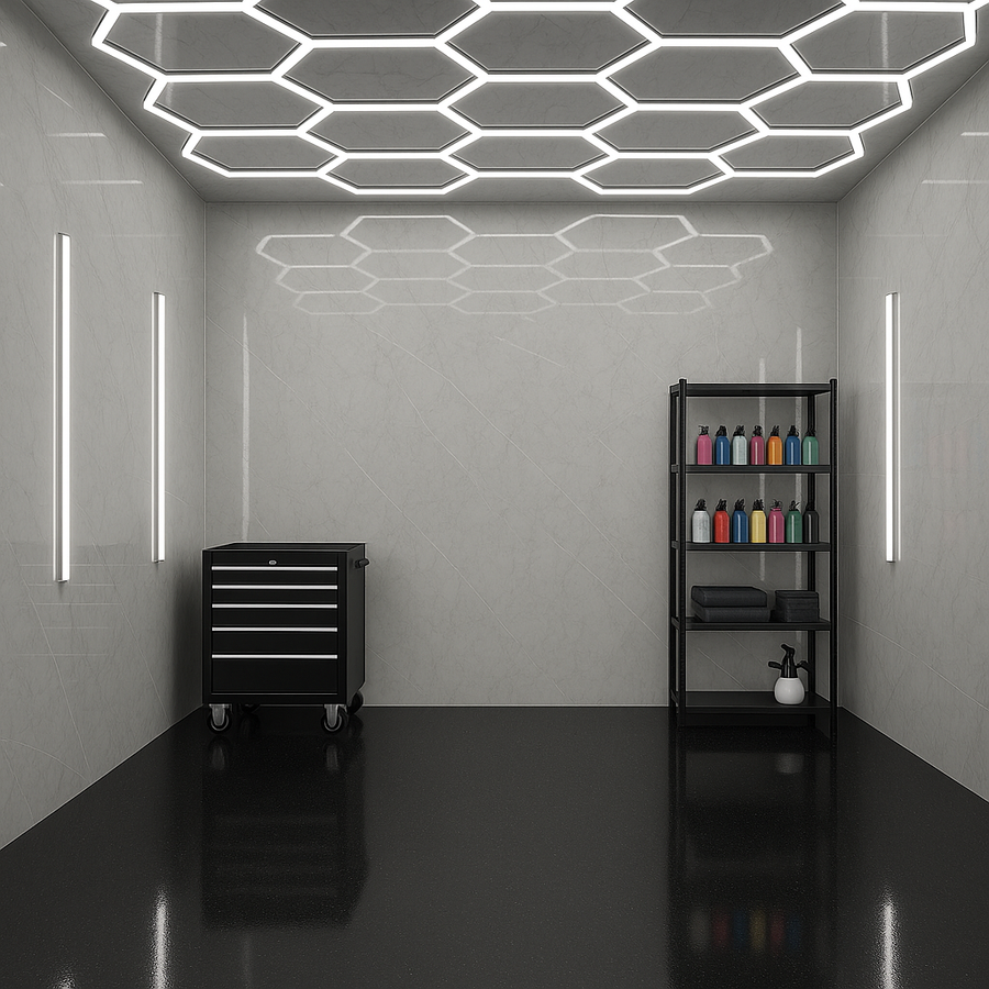 PVC Wandpaneel Tokyo Lichtgrijs Hoogglans – Waterdicht 280×122 cm
