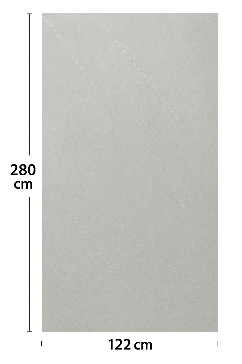 PVC Wall Panel High Gloss Marble Look 280x122 cm